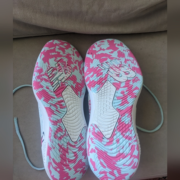 NEW BALANCE Fresh Foam Tempo Running Shoe, Mint/Pink/White | 11 - Picture 4 of 4